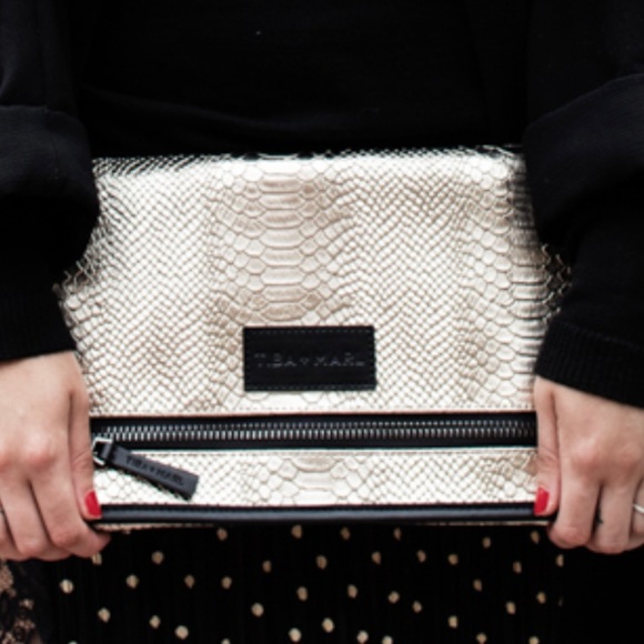 Tiba + Marl Etta Gold Changing Clutch - Picture 2 of 13